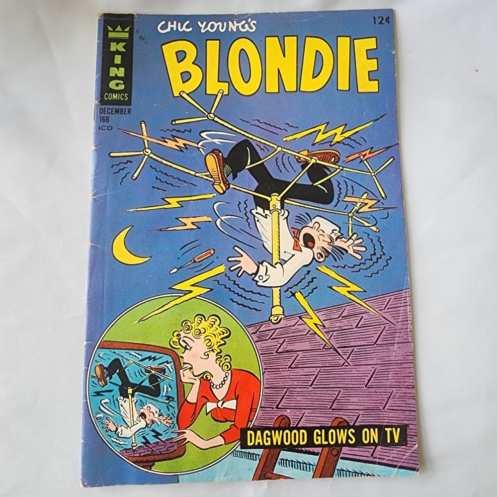 Chic Young's Blondie Comic Book December #166 Gold Age King Comics FN Key‎ Rare